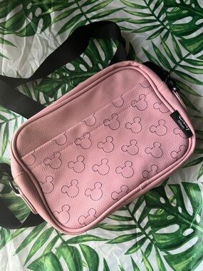 Cotton On Disney Dusty Pink Mickey Outline Crossbody Bag